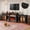 135'' Black (Single Color Fireplace Insert), variant on HUJAUU 104" Fireplace TV Stand for 110'' TV with 30'' Electric Fireplace Insert, LED Entertainment Center w/ USB & Type C, Adjustable Shelve, Black