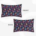 thumbnail image 2 of Gukieu mushroom Skull star Print Plush Pillow Cover, Hidden Zipper Pillow Protector without Pillow Core, Suitable for Bedroom, Office, Car Decoration-14"x20", 2 of 6