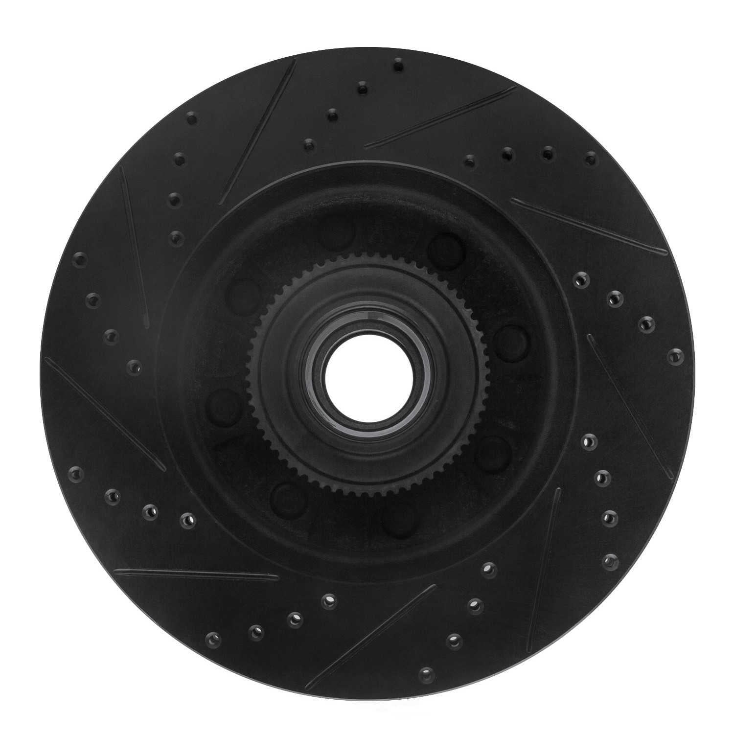 Dynamic Friction Company 633-54209R DFC Brake Rotor - Drilled And Slotted - Black