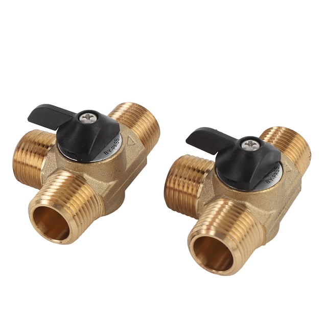 12 Inch Hose Water Heater Kit, RV Water Heater Bypass Set 2 Female Connectors Robust Brass Anti Crack for Yacht