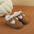 thumbnail image 2 of Babcutegg Boots for Kid Girls Fleece Lined Knee High Round Head Keep Warm Casual Fashion Girls Fall and Winter Shoes Khaki Size 1, 2 of 9