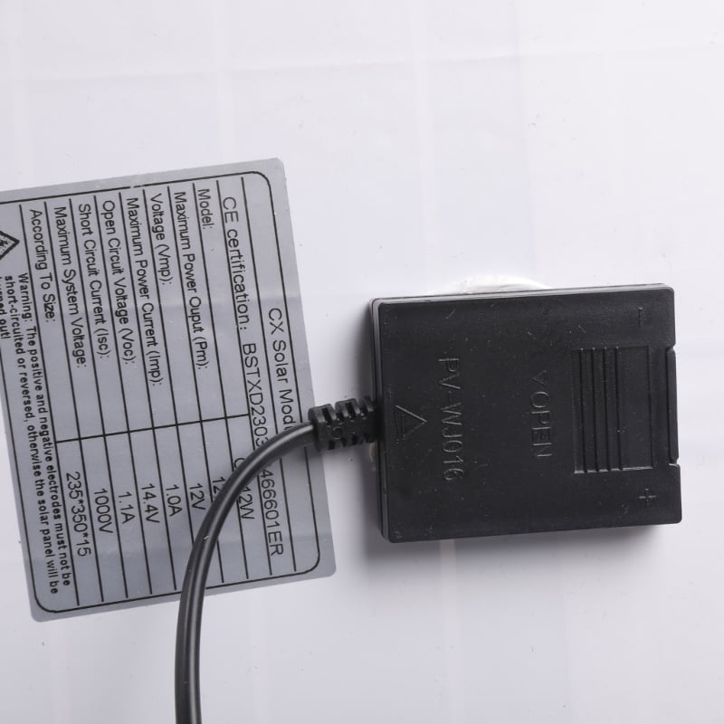Monocrystalline Solar Panel 12V 12W for Harsh Weather Conditions IP66 Waterproof