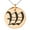 Rose, variant on Stainless Steel Letter W Initial Old English Monogram Engraved Small Medallion Circle Charm Pendant Necklace