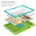 thumbnail image 5 of Feishell Case for iPad 9th/8th/7th Gen 10.2 inch 2021/2020/2019 with Screen Protector,Shockproof Rugged 360 Rotatable Folding Handle Kickstand Kids Friendly EVA Case Cover with Shoulder Strap,Green, 5 of 8