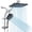 Silver, variant on Shower Head With Handheld 12" High Rain Heads Filtered Spraybo & Adjustable Extension Arm Showerheads Hand Held Showers Set For Bathroom