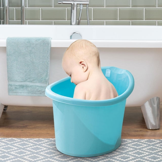 Cubo de baño para bebé CUTICAT Bañera portátil azul