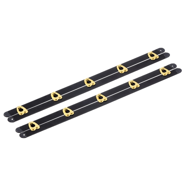 Unique Bargains 2 Set Corset Busk, 11" Black Steel Boning Support with Gold Buttons Spring Steel Corset Busk Corset Boning