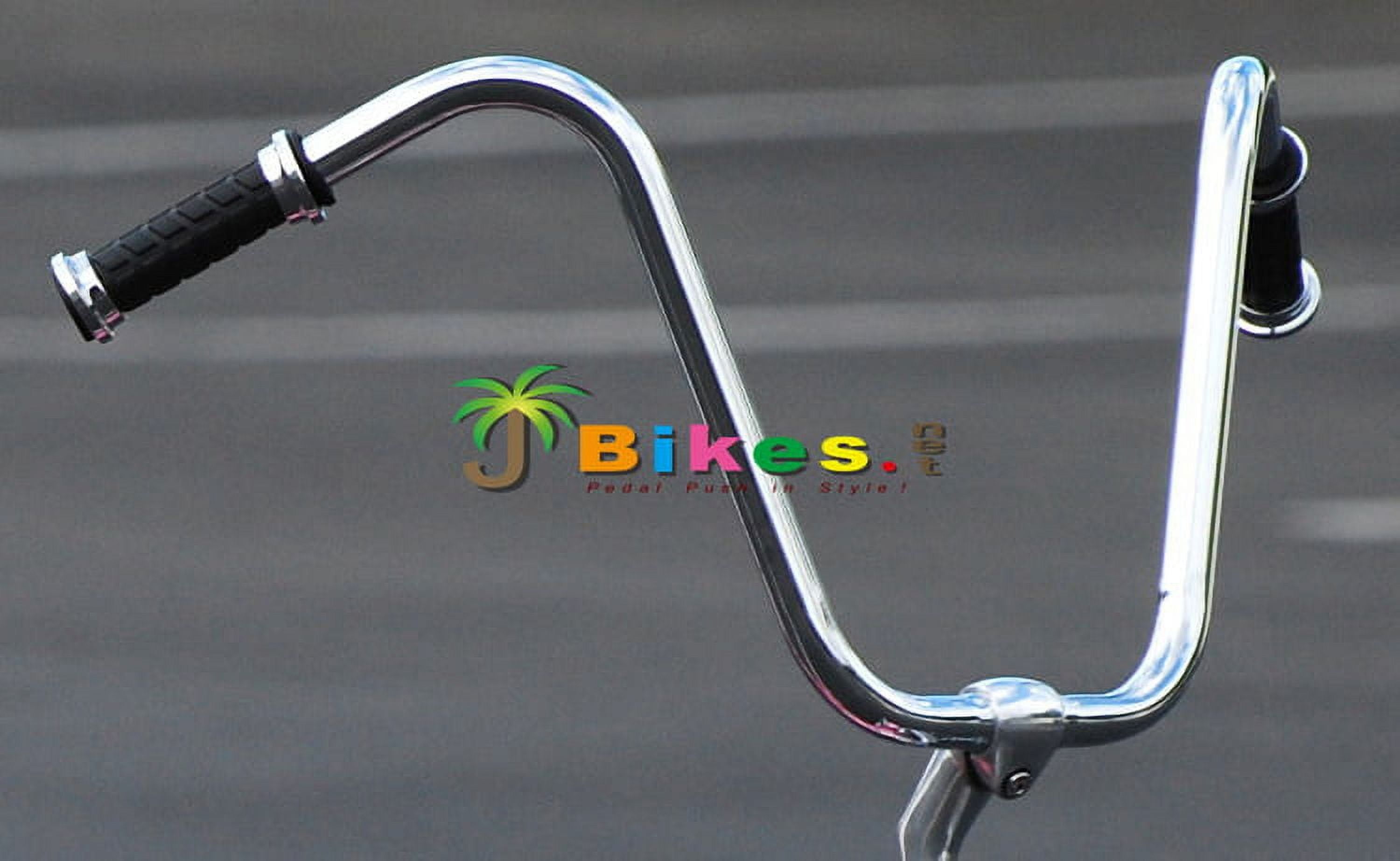 Micargi HERO 20" Beach Cruiser Coaster Brake Single Speed with Banana Seat Stainless Steel Spokes One Piece Crank Alloy Rims 36H Color: Baby Blue