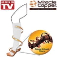 thumbnail image 2 of Miracle Copper Men Woman Anti-Fatigue Graduado Cobre Compresión Calcetines Dolor Dolor Medias de Alivio Blanco (Pequeño/Mediano) Miracle Copper miraclecopperwhiteSM, 2 of 3