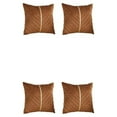 thumbnail image 1 of Maytalsory 2x Stylish And Luxurious Ambiance Velvet Cushion Cover Symmetrical Gold Thread coffee 2Set, 1 of 6