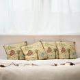 thumbnail image 3 of Ambesonne Dragonfly Throw Pillow Cover 4 Pack, Retro Butterflies Art, 16", Sand Brown Caramel, 3 of 6