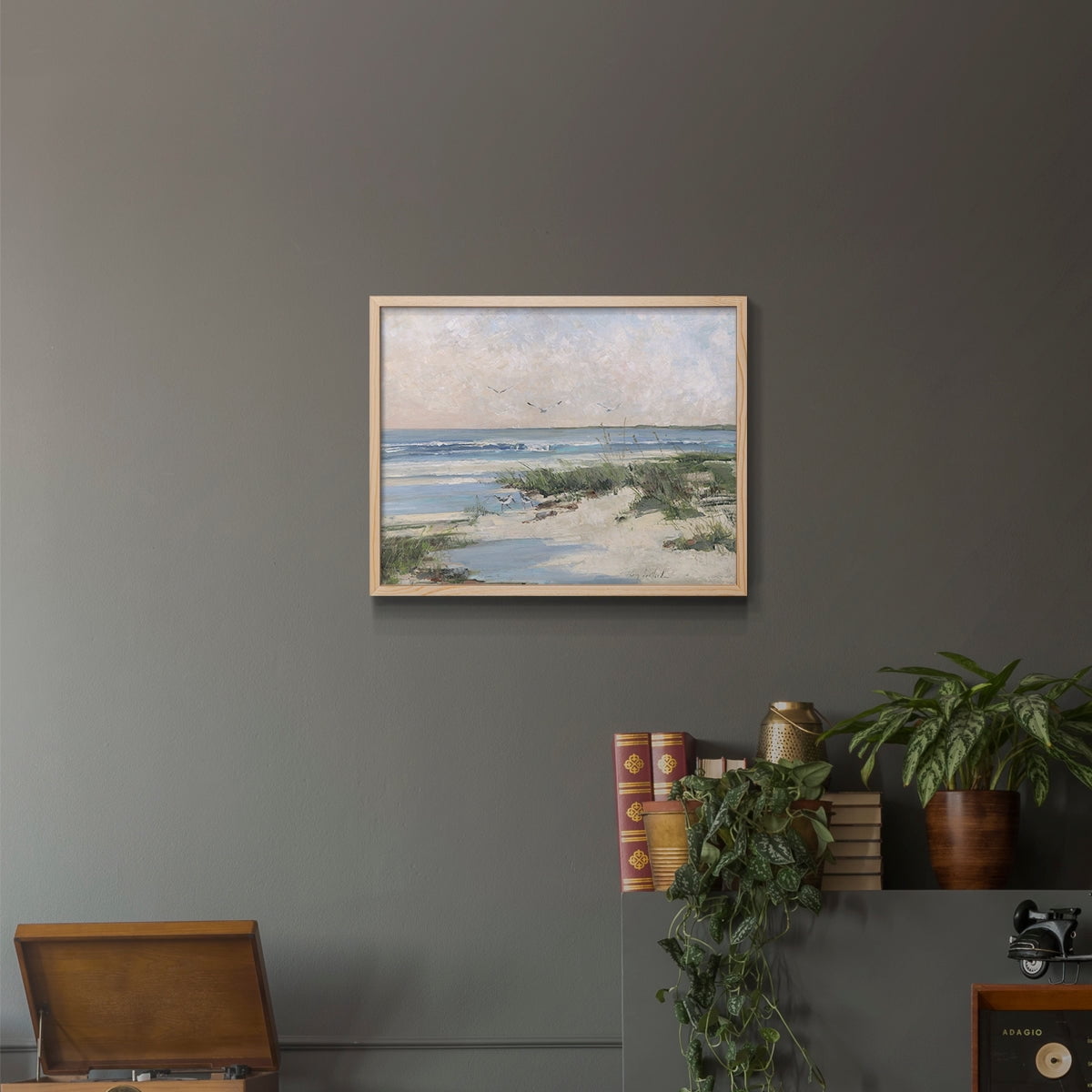 Soft Morning Sea by Sally Swatland - Restickable Framed Giclée Print