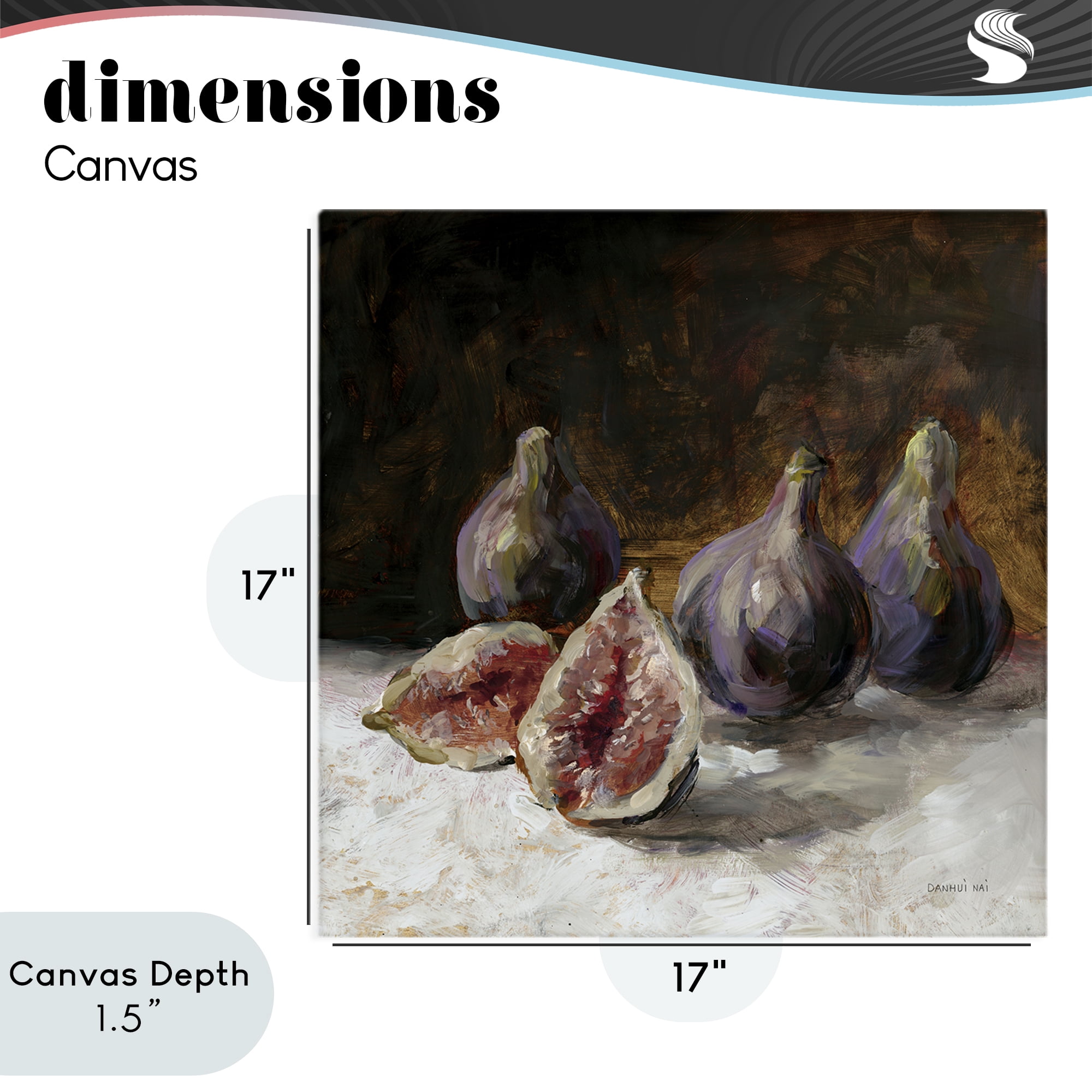 Stupell Industries Rustic Fig Still Life Canvas Wall Art, design by Danhui Nai