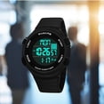 thumbnail image 2 of ATTOE PANARS Men Sports Watch Luminous Waterproof Dual Time Timing Calendar Wristwatch(Black)-081402, 2 of 2