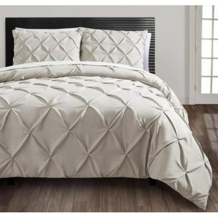 King Size Cotton Bedding Sets VCNY Home Carmen 4-Piece Pintuck Textured Bedding Comforter Set, Multiple Colors Available ()