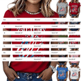 thumbnail image 5 of NMMUED Patriotic American Flag 250 Years of Freedom 4th of July Shirts Women Graphic Tee 1776-2026 Independence Day Comfortable Summer T-shirt Black L, 5 of 6