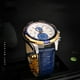 thumbnail image 4 of Correa universal para reloj TAG Heuer Omega Longines de piel de cocodrilo azul, pulsera con hebilla de mariposa para hombre y mujer, 18 y 20 mm, 4 of 5