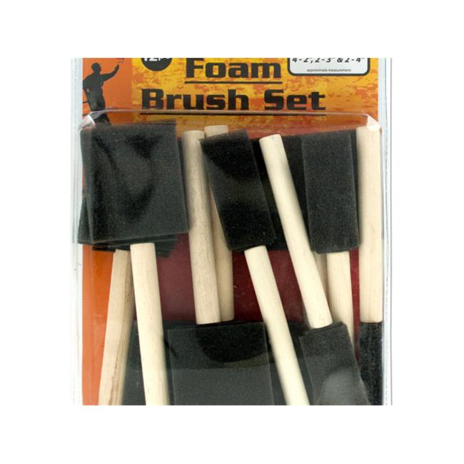 Bulk Buys OL39824 Foam Paint Brush Set 24 Piece