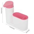 thumbnail image 4 of Esponja Set organizador Dispensador de jabón Bandeja de baño Organizador de fregadero de 2 compartimentos para fregaderos de cocina, 17,5 × 6 × 16,5 cm Adepaton LKX-0714-2, 4 of 8