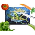 thumbnail image 2 of Caroline's Treasures Fish - Tuna Tuna Blue Glass Cutting Board Large, 2 of 2