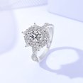 thumbnail image 1 of Anillo de moissanita de plata esterlina s925 Anillo de circón con incrustaciones completas de lujo ligero con personalidad europea y americana para mujer, 1 of 6