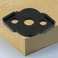 thumbnail image 3 of 4PCS R Modèles de Coin Rond Angle Rayon Gabarit de Routage 3 Trous Fixation ABS Routeur Bit Modèles Localisateur de Coin de Travail du Bois pour Bricolage Projets de Travail du Bois, 3 of 8