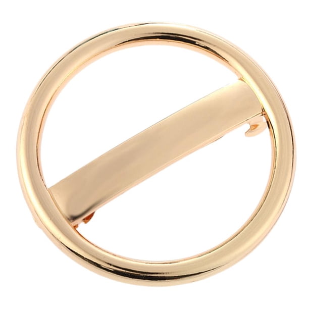 Pasador redondo de aleación para mujer y niña, pinza para el pelo, pinza deslizante, horquilla, joyería para el cabello dorado Hugo Barrettes franceses de primavera