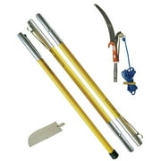 Jameson FG-11K Manual Pole Saw and Tree Pruner Kit with 6 Foot Fiberglass Poles
