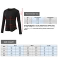 thumbnail image 4 of Camiseta de yoga para mujer, cuello redondo, manga larga, secado rápido, camiseta que absorbe la hum Abanopi Rojo/Extragrande, 4 of 7