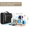 thumbnail image 4 of Narwey Hanging Toiletry Makeup Bag for Women Travel Organizer Toiletries Kit Men for Cosmetics Essentials Accessories, Large, Black, 4 of 5