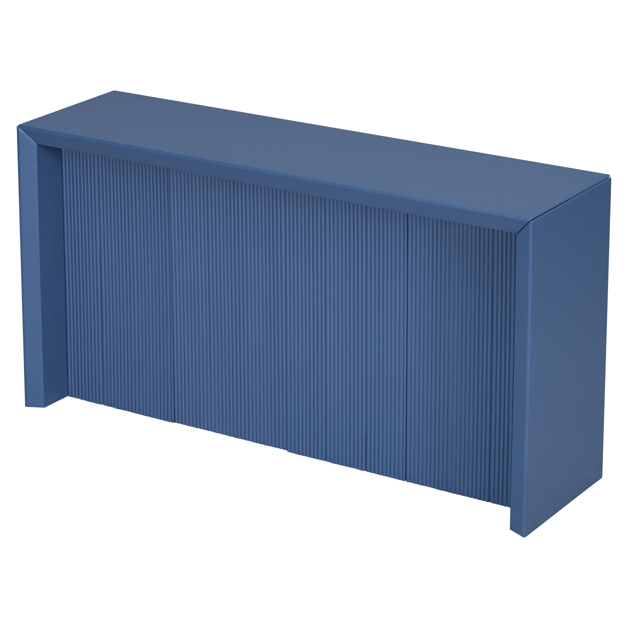 Aukfa Long Console Table, Wood Sofa Table or Living Room, Hallway,Blue
