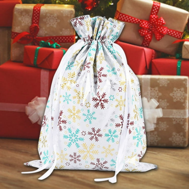 knqrhpse Gift Wrapping Paper Gift Wrap Cute Printed Christmas Gift Bag Santa Snowflake Christmas Tree Drawstring Gift Bag Christmas Aluminum Foil Bag Christmas Gift Bag Christmas Wrapping Paper Walmar...