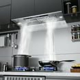 thumbnail image 2 of TABU 36 inch Under Cabinet Range Hood, 900 CFM Built-in Range Hood with 4 Speeds,Led Light,Stainless Steel, 2 of 8