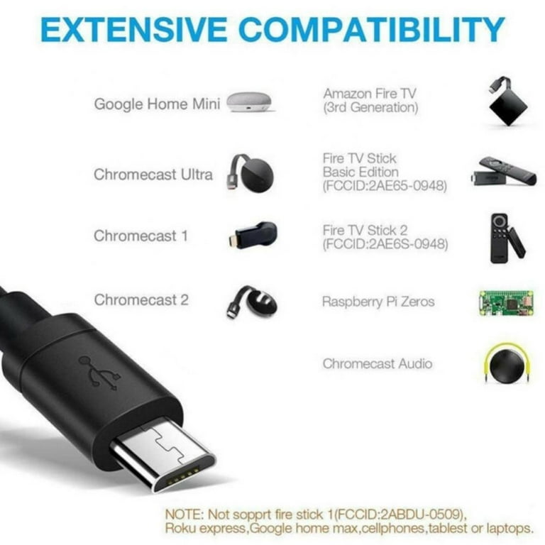 Adaptador Ethernet para  Fire TV Google Home Mini Chromecast Ultra 2  1 Ndcxsfigh