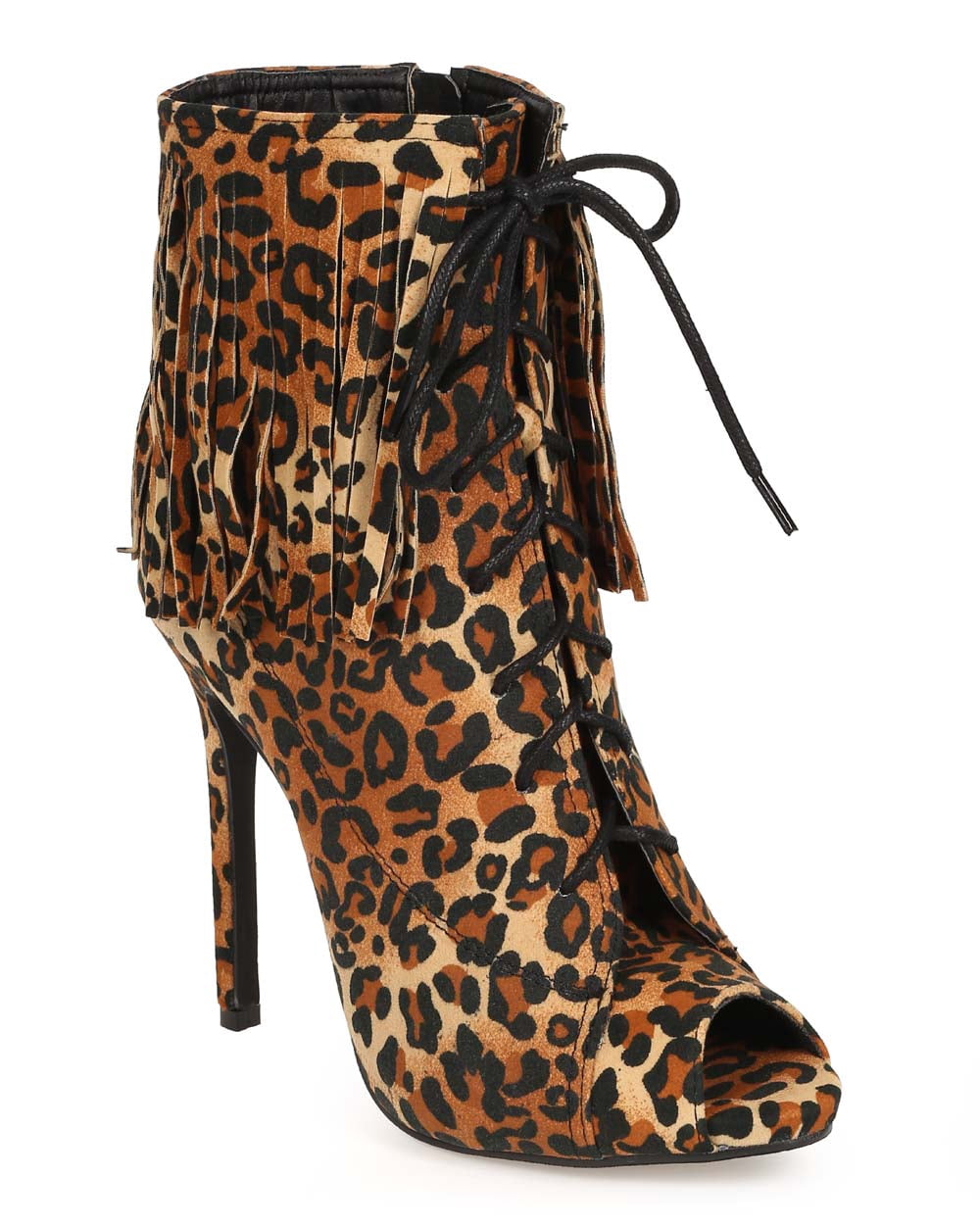 Liliana Stretchy Fit Peep Toe Booties