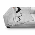 thumbnail image 3 of Hair Salon Soft Flannel Fleece Throw Blanket, Traditional Beauty with Lotus Flower Pinned on Long Hair, Cozy Plush for Indoor and Outdoor Use, 60" x 80", Baby Pink Black, by Ambesonne, 3 of 6