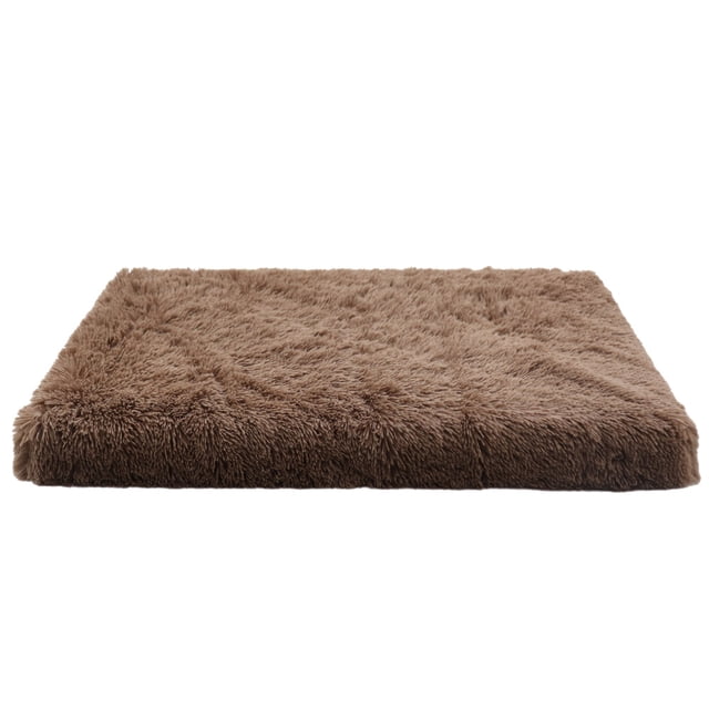 Perrera cuadrada de felpa para perros y gatos, perrera para mascotas, sofá cama para perros para dormir profundo, suministros para mascotas