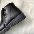 thumbnail image 5 of POROPL Boots for Women Ankle Fashion Flat Fleece Side Zip Up Shoes,Womens Boots Size 5.5, 5 of 9