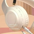 thumbnail image 2 of WIGACH Noise Cancelling Headphones, Wireless Bluetooth Headphones, Over Ear Headphones with Microphone, Khaki, 2 of 5