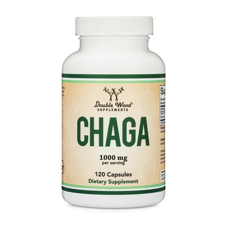 Chaga Mushroom Supplement - 120 x 500 mg capsules - Digestive Support