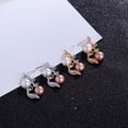 thumbnail image 3 of Ayyufe Elegant Women Pearl Rhinestone Necklace Ear Stud Earrings Party Set, 3 of 7