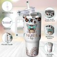 thumbnail image 3 of Gobelet d'Infirmière de 40 Oz avec Poignée et Paille - Tasse de Voyage à Double Paroi en Acier Inoxydable, Tasse Isolée Étanche pour Café - Cadeau Réutilisable pour Infirmières, 3 of 6