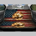 thumbnail image 4 of Renewold American Flag Eagle Lightning Car Seat Protector Set for Men Women, Non-slip Car Seat Covers for Front and Back Seats Universal Fit SUV Sedans Vans, 4 of 7