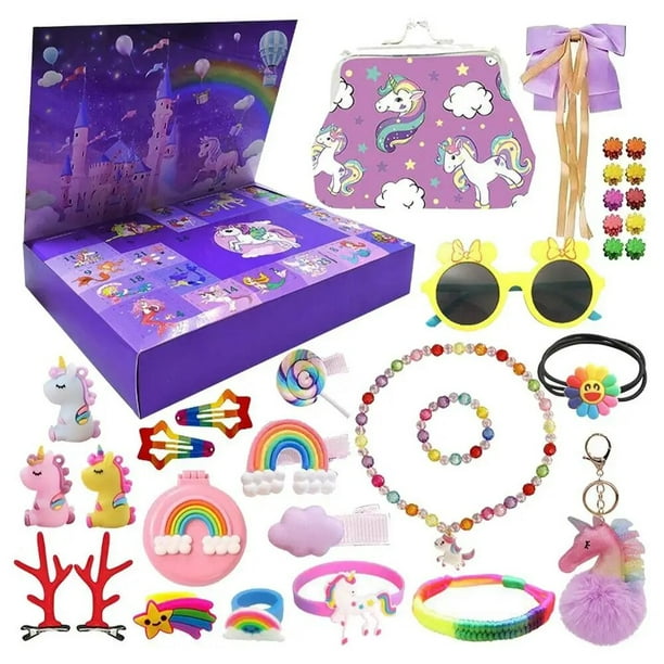 Calendario de Adviento de Navidad para niñas, maquillaje de Navidad, calendario de Cuenta Regresiva para niñas, recuerdos de fiesta de boda con temática navideña