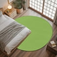thumbnail image 3 of Fruit Green 3.3ft Round Rug, Farmhouse Solid Green Color Modern Art Non-Skid Rubber Backing Large Area Rugs - Living Room Bedroom Home Office, Indoor Floor Mat Carpets Washable Rug, 3 of 9