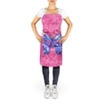 thumbnail image 2 of Carolines Treasures 8859APRON 27 H x 31 W. Papillon sur Tablier Rose, 2 of 4