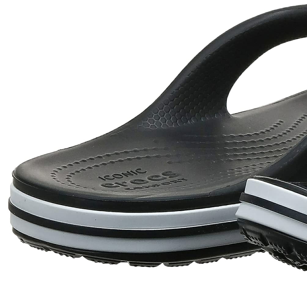 Crocs Bayaband Flip Mens Sz 10 Womens Sz 12 Black White Slip On Sandals Crocs Unisex Bayaband Flip - Walmart.com main image 3