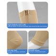 thumbnail image 4 of adaychics Open Toe Compression Socks 15-20mmHg Men Women Toeless Calf Knee High Zip Up Compression Socks for Running, 4 of 4