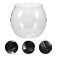thumbnail image 3 of Fish Bowl Plastic Transparent Small Aquarium Small Fish Tank Fish Bowl for Betta Fish Goldfish, 3 of 8