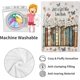 thumbnail image 4 of Manta con estampado floral y mariposas de Just a Girl Who Loves Books, regalo de cumpleaños para niños, niñas y mujeres, forro polar suave y ligero, para amantes de los libros, decoración de sofá,, 4 of 8